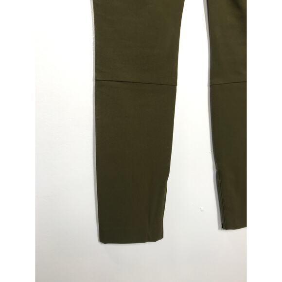 Rag & Bone Women's 2 Green Zip Simone Pants Office Everyday Sleek Capsule - Picture 9 of 11